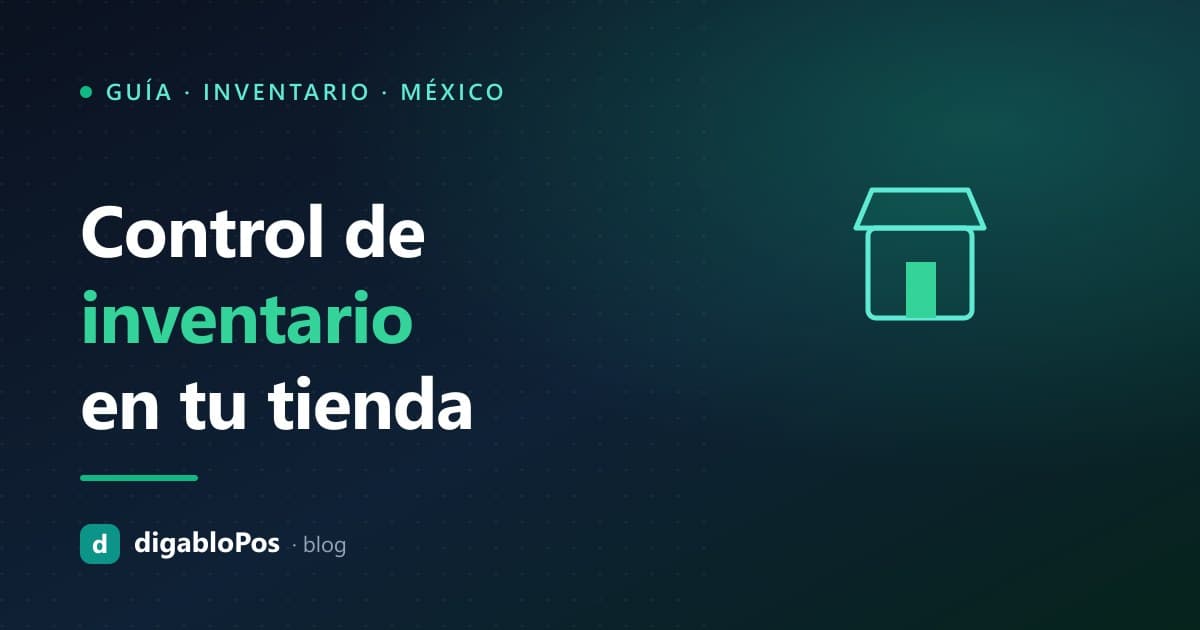 Ilustración: control de inventario en una tienda de abarrotes