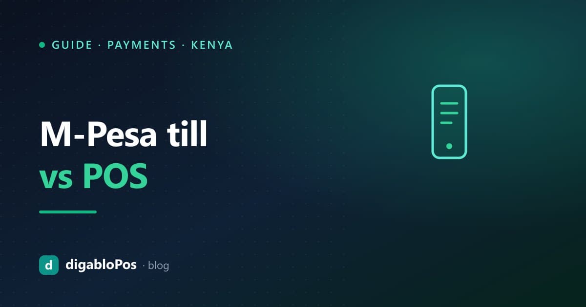 Illustration: M-Pesa till vs POS in Kenya