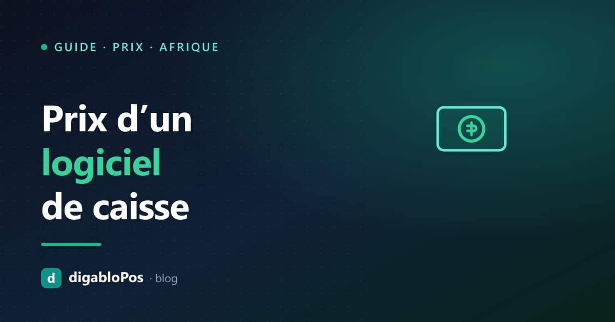 Illustration : prix d’un logiciel de caisse en Afrique francophone
