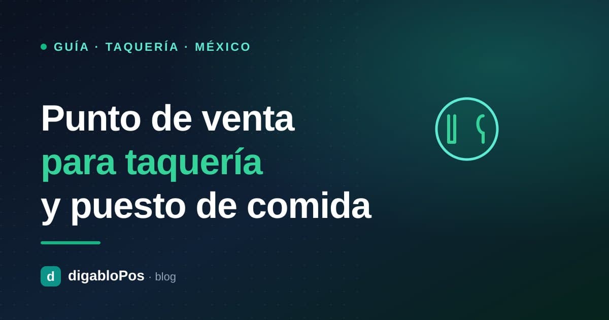 Ilustración: punto de venta para una taquería o puesto de comida
