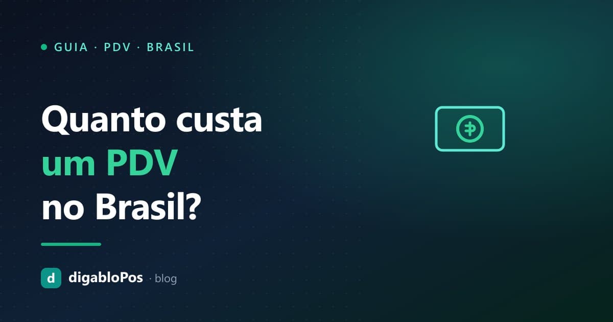 Ilustração: quanto custa um sistema de PDV no Brasil