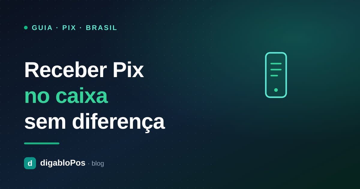 Ilustração: como receber Pix no caixa sem diferença no fechamento
