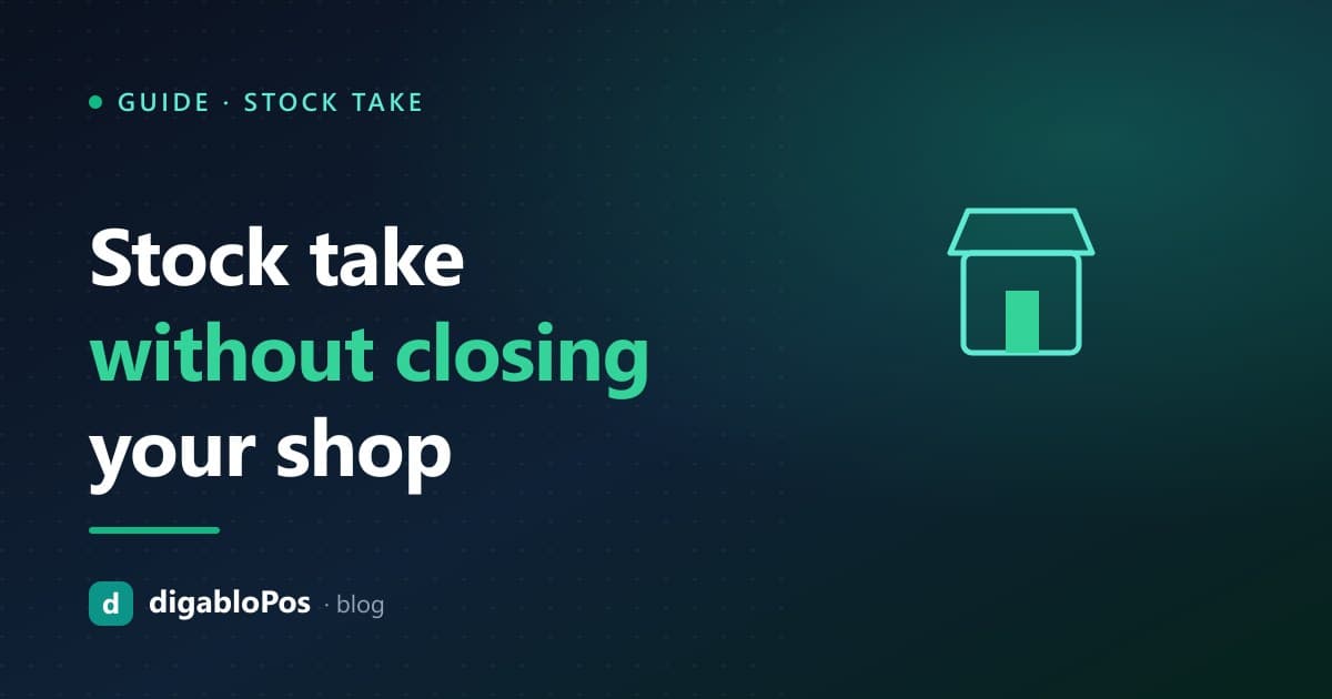 Illustration: stock take without closing your shop