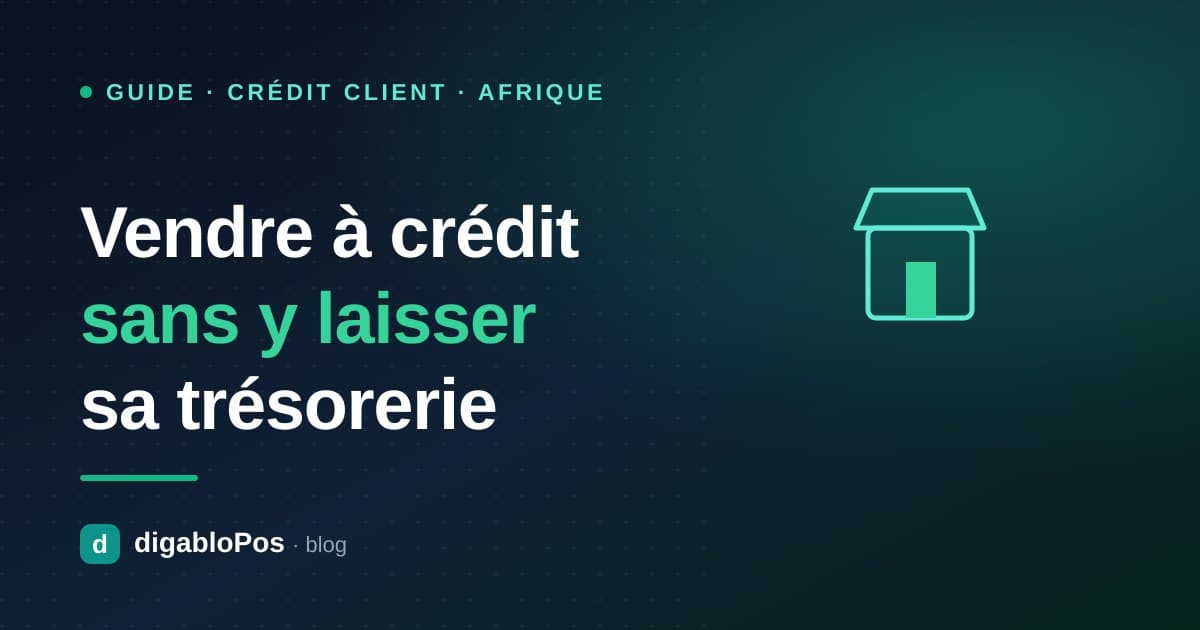 Illustration : vendre à crédit dans une boutique sans y laisser sa trésorerie